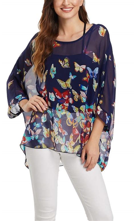 ribute butterflies blouses|Amazon.com: Blouses With Butterflies.